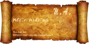 Már Alóma névjegykártya